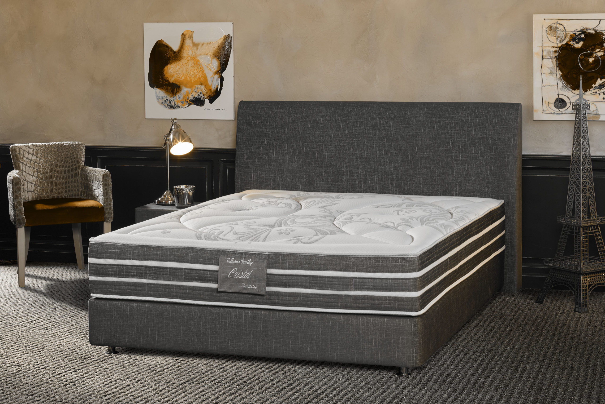 Matelas 140/190 Luxe (Ressorts + mémoire de forme + Clim'Air® 43kg/m³) -  Ambiance Meubles